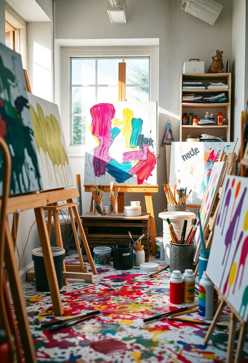 DIY abstract wall painting for budget decor