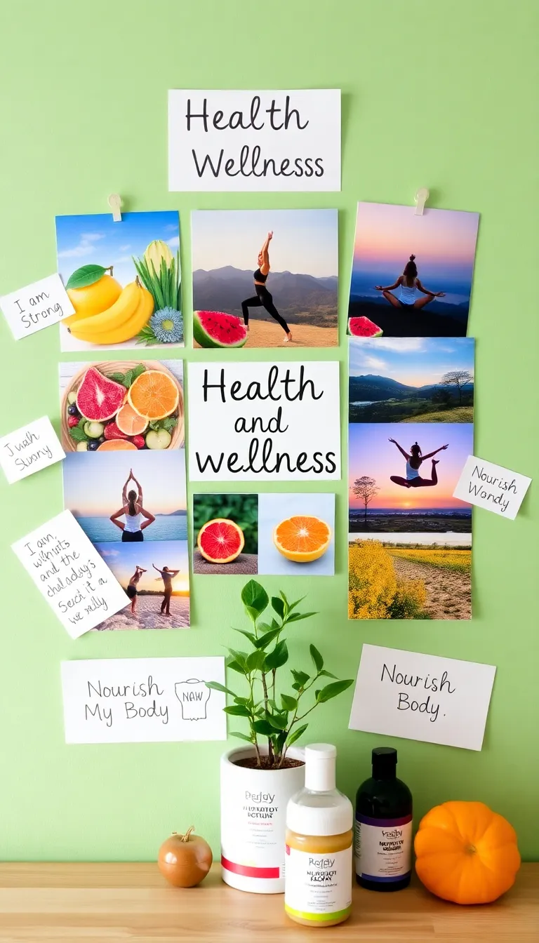 Fitness and Healthy Lifestyle Imagery
Alt Title: Inspire a Healthy Lifestyle with Your 2025 Vision Board