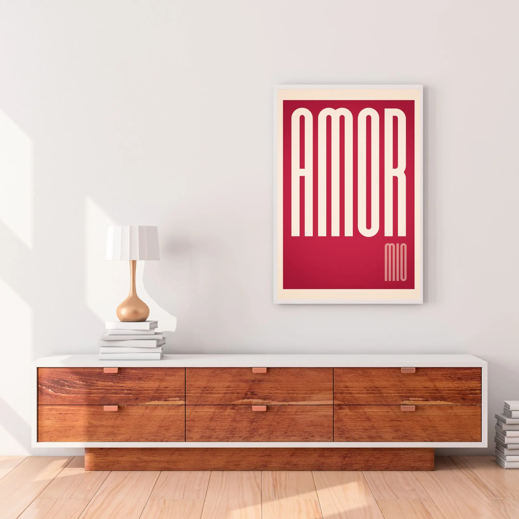 Amore Mio Print My Love Print Italian Gift Poster Print Material INK FRAME STUDIO INK FRAME STUDIO 122870512.jpg 1
