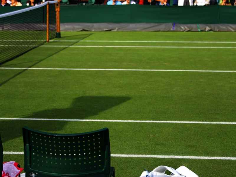 tennis tournament at court