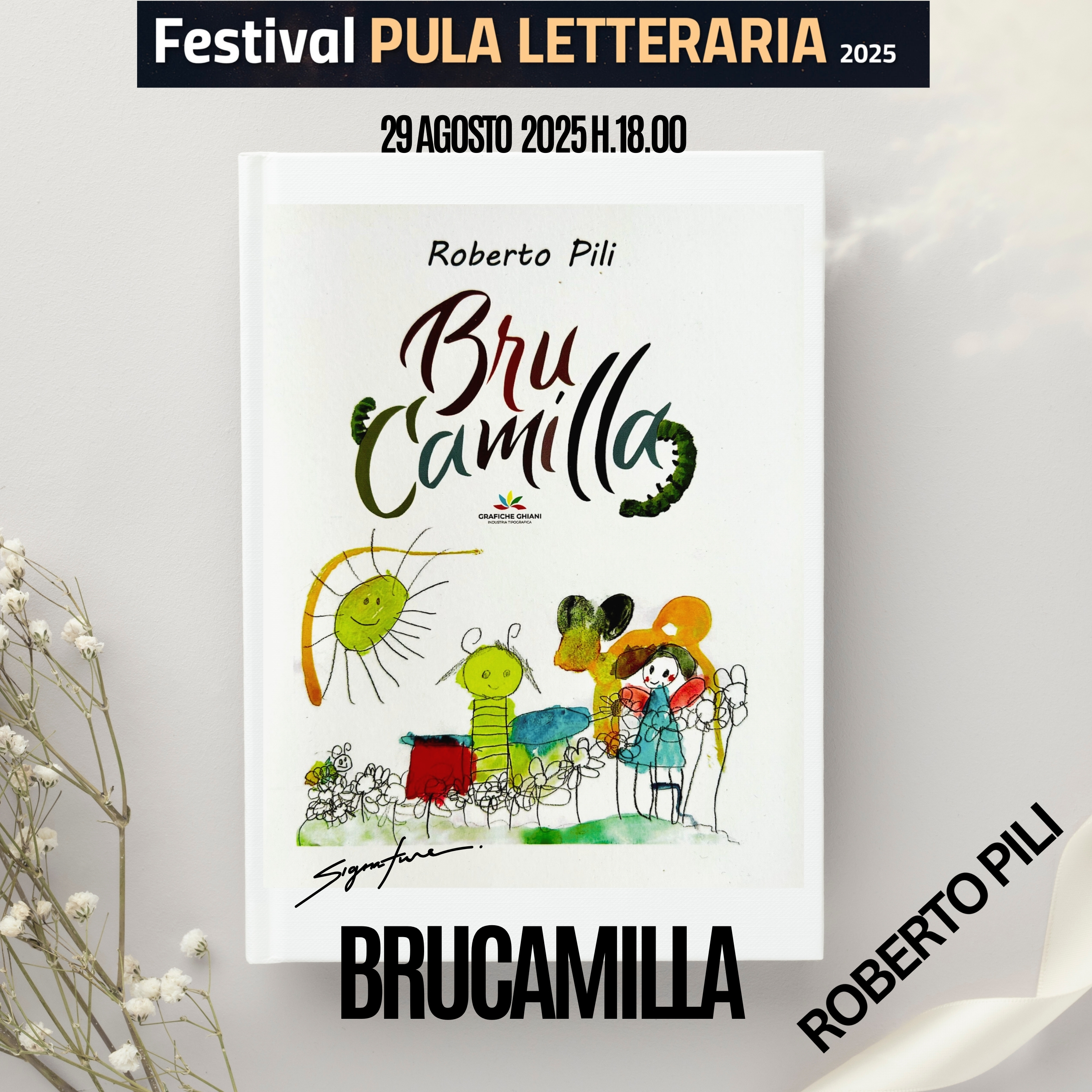 Roberto Pili presenta “Bru-Camilla” al Festival Letterario di Pula 2025