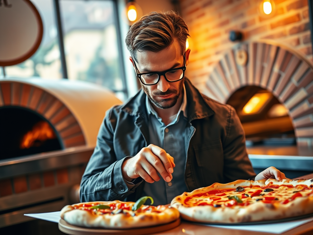 create a featured image for a blog post titled pizza