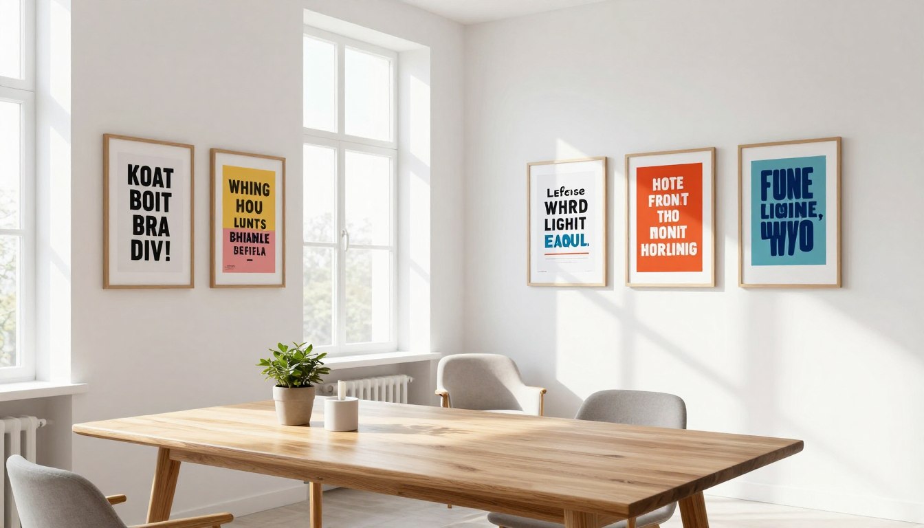 minimalist quote posters