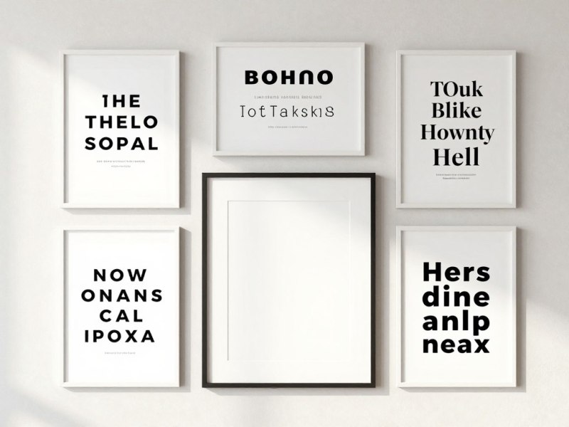 typography wall art
