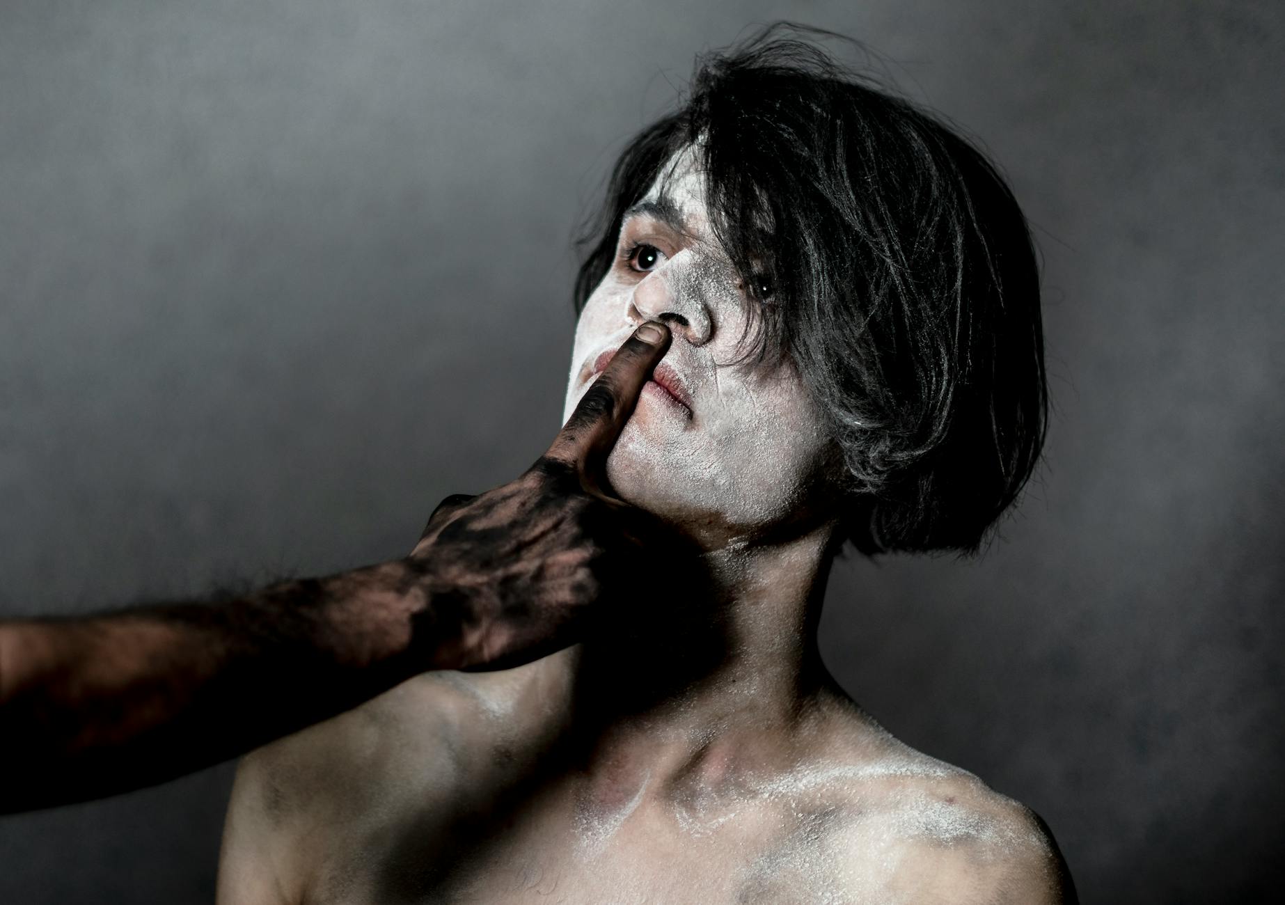 actors during eerie performance