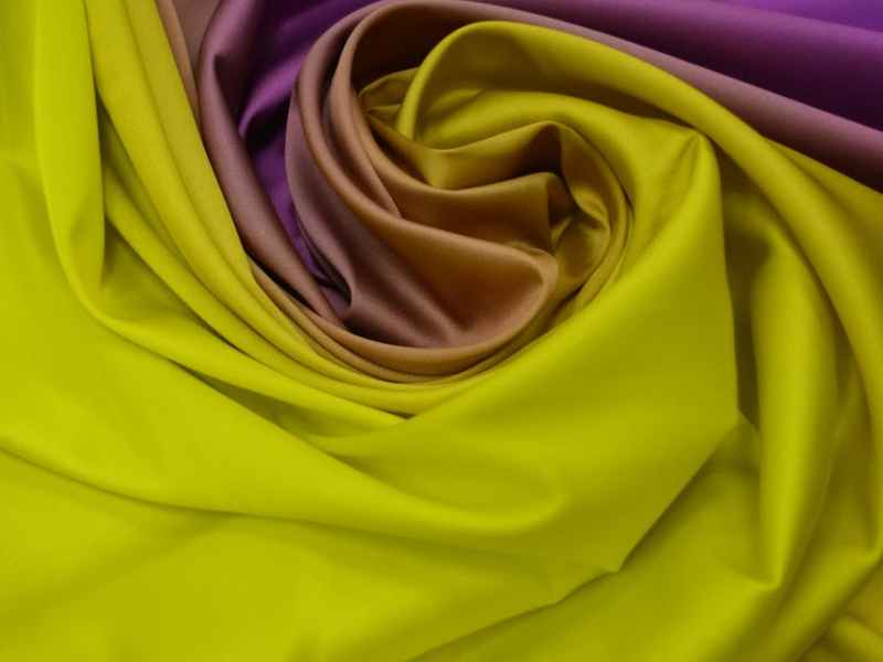 close up of colorful fashion fabric with wrinkles