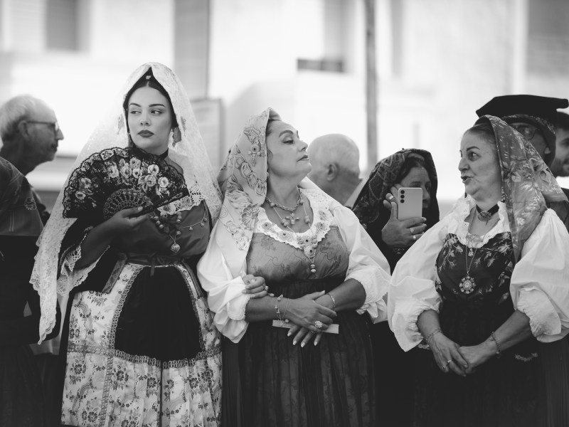 Women in traditional cultural attire.