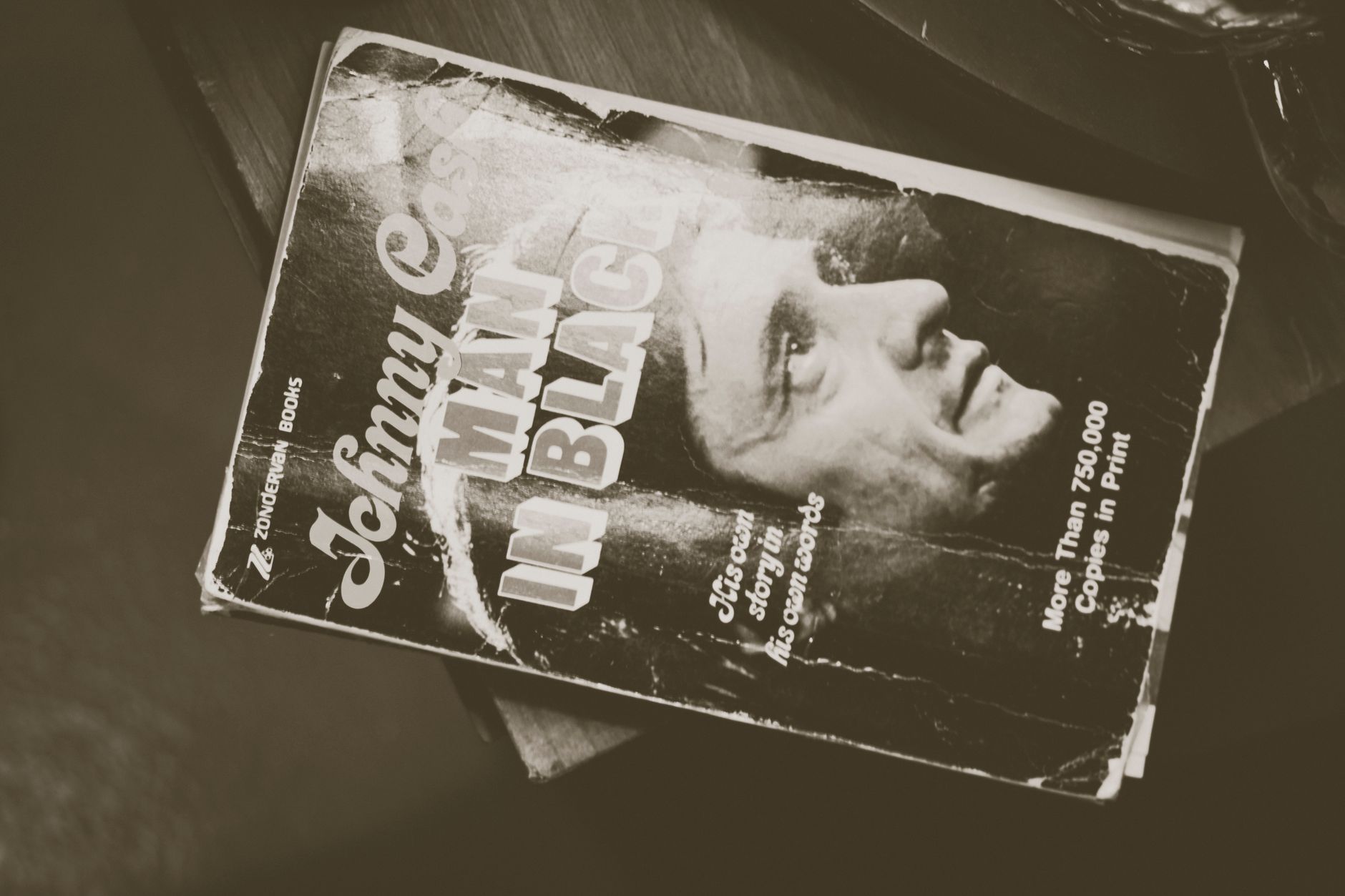monochrome photo of a classic magazine